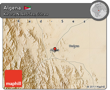 Satellite Map of Algena