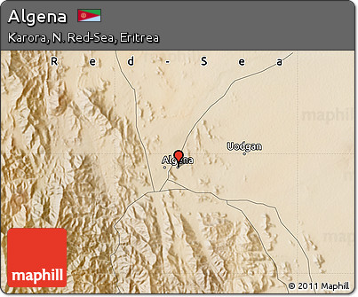 Satellite Map of Algena