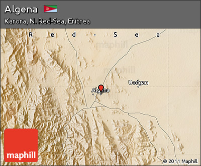 Satellite Map of Algena