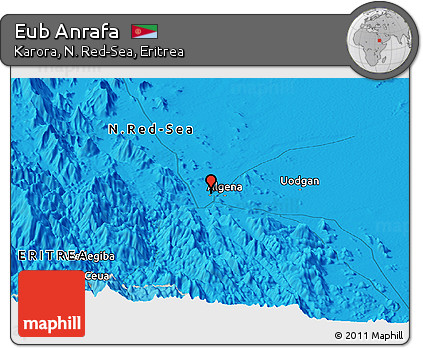 Political Panoramic Map of Eub Anrafa