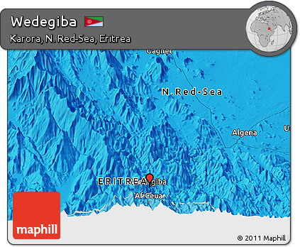 Political Panoramic Map of Wedegiba
