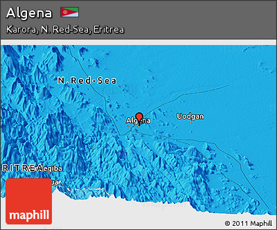 Political Panoramic Map of Algena