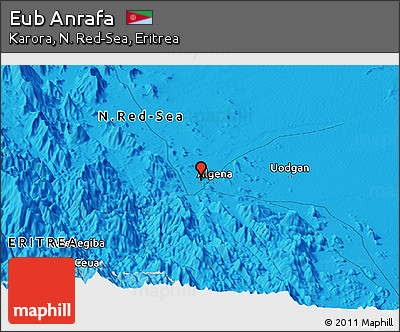 Political Panoramic Map of Eub Anrafa