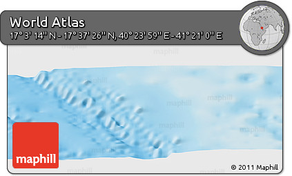 Physical Panoramic Map of the Area around 17° 20' 20" N, 40° 52' 30" E
