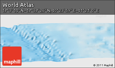 Physical Panoramic Map of the Area around 17° 20' 20" N, 40° 52' 30" E