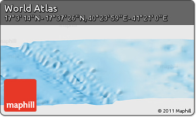 Physical Panoramic Map of the Area around 17° 20' 20" N, 40° 52' 30" E