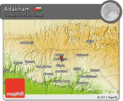 Physical 3D Map of Adākham