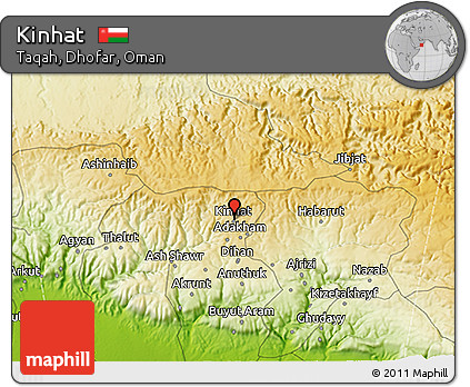 Physical 3D Map of Kinhat