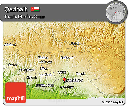 Physical 3D Map of Qadhait