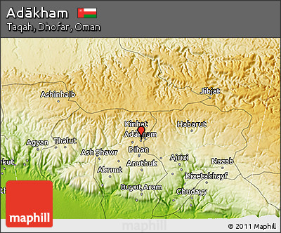 Physical 3D Map of Adākham