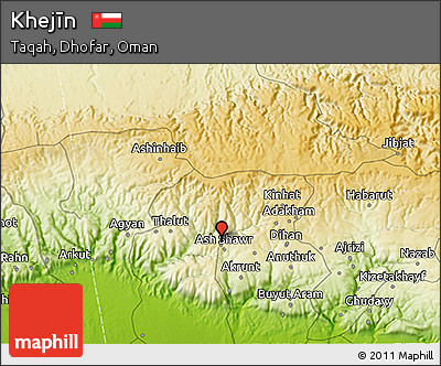 Physical 3D Map of Khejīn