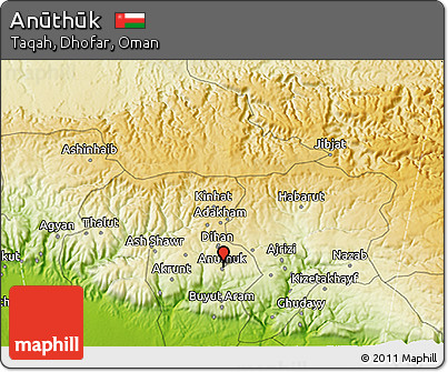 Physical 3D Map of Anūthūk