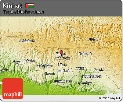 Physical 3D Map of Kinhat