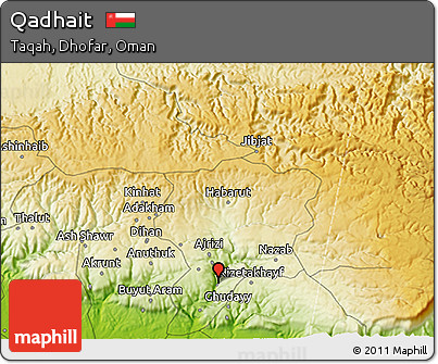 Physical 3D Map of Qadhait