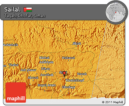 Political 3D Map of Sailal