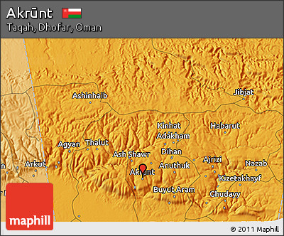 Political 3D Map of Akrūnt