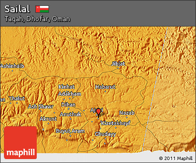 Political 3D Map of Sailal