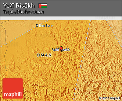 Political 3D Map of Yaḩī Risākh