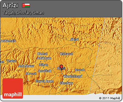 Political 3D Map of Ajrīzi