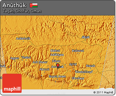 Political 3D Map of Anūthūk