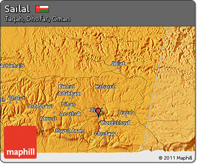 Political 3D Map of Sailal