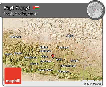 Satellite 3D Map of Bayt Fiqayt