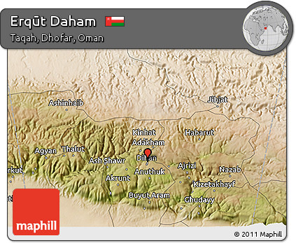 Satellite 3D Map of Erqūt Daham