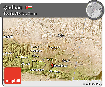 Satellite 3D Map of Qadhait