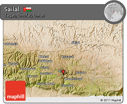 Satellite 3D Map of Sailal