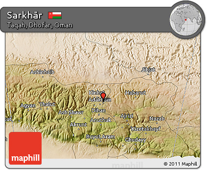 Satellite 3D Map of Sarkhār