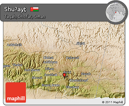 Satellite 3D Map of Shuḩayţ