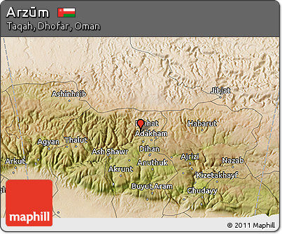 Satellite 3D Map of Arzūm