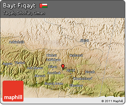 Satellite 3D Map of Bayt Fiqayt