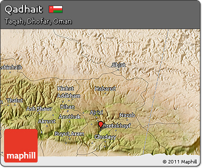 Satellite 3D Map of Qadhait