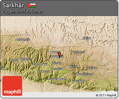 Satellite 3D Map of Sarkhār