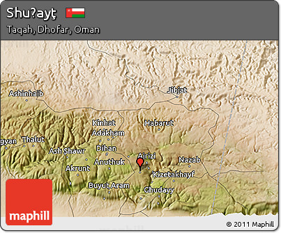 Satellite 3D Map of Shuḩayţ