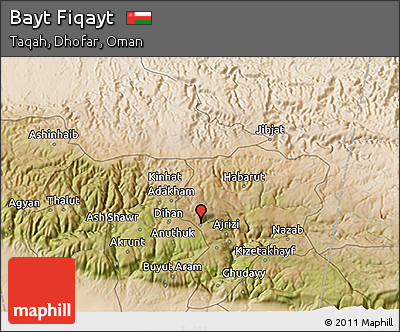 Satellite 3D Map of Bayt Fiqayt