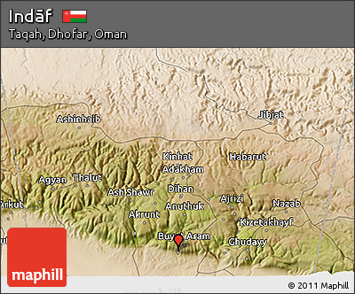 Satellite 3D Map of Indāf
