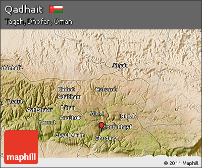 Satellite 3D Map of Qadhait