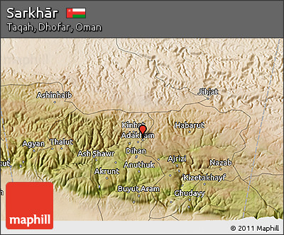 Satellite 3D Map of Sarkhār
