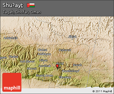 Satellite 3D Map of Shuḩayţ