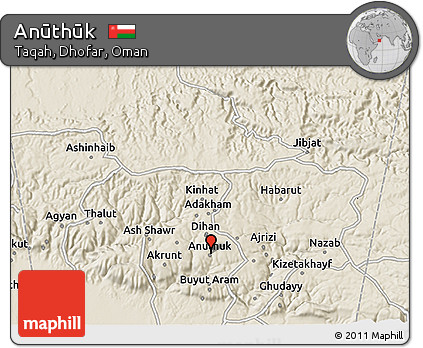 Shaded Relief 3D Map of Anūthūk