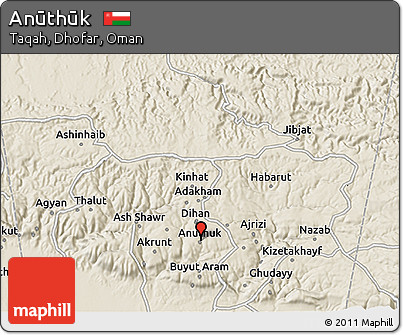 Shaded Relief 3D Map of Anūthūk