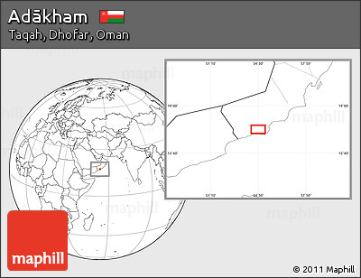 Blank Location Map of Adākham