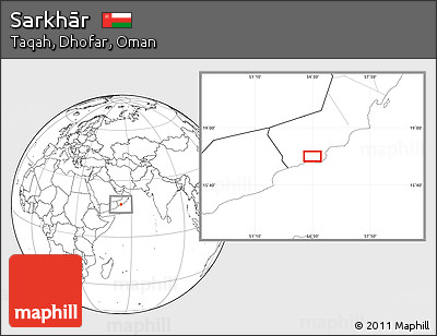 Blank Location Map of Sarkhār