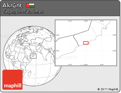 Blank Location Map of Akrūnt