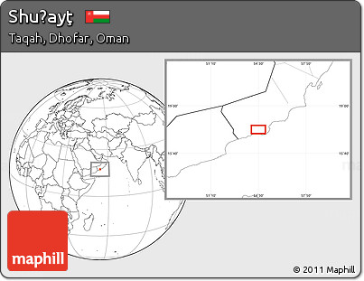 Blank Location Map of Shuḩayţ