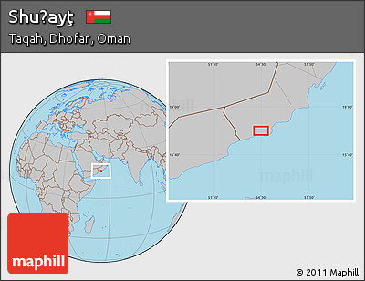 Gray Location Map of Shuḩayţ
