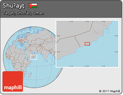 Gray Location Map of Shuḩayţ