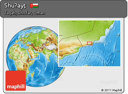 Physical Location Map of Shuḩayţ